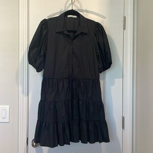 Black Puff Sleeve Dress
